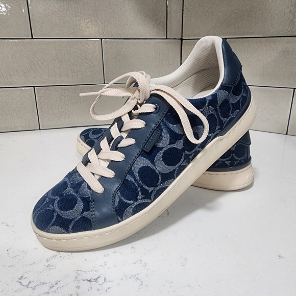 Coach Shoes - Coach CS106 Blue Demin Signature C's Shoes Womens 8.5B Coach Retail